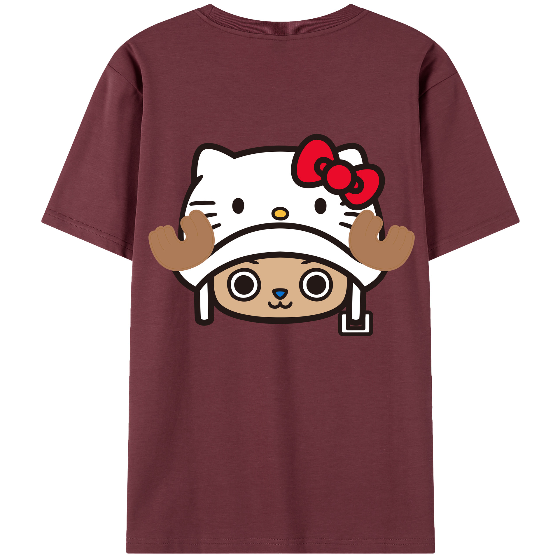 （画像用） Hello Kitty ハローキティ 綿100％半袖Tシャツ（背面プリント）
